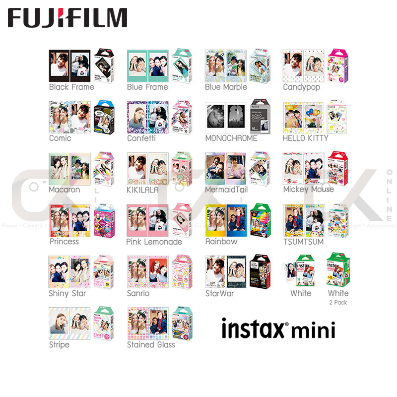 ฟิล์มอินสแตนท์ Fujifilm INSTAX MINI FILM ฟิล์มโพราลอยด์ (แท้ศูนย์)