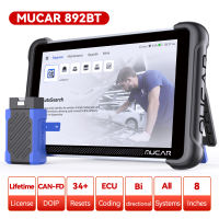 MUCAR 892BT Auto OBD2 Scanner CANFD DOIP Full System Actuator Test 34 Reset IMMO Lifetime Update Car Diagnostic Tool