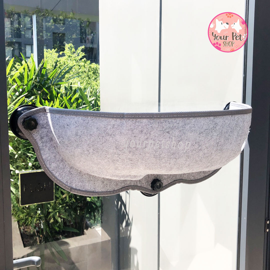 Cat Window Hammock ที่นอนติดกระจก ที่นอนแมว ที่นอนสัตว์เลี้ยง เบาะรองนอนแมว เบาะรองนอนสัตว์เลี้ยง by Your Pet Shop