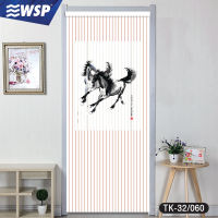 WSP มู่ลี่ มู่ลี่ประตู แบบสกรีนภาพตรงกลาง ขนาด80x200ซม. รุ่น TK-32