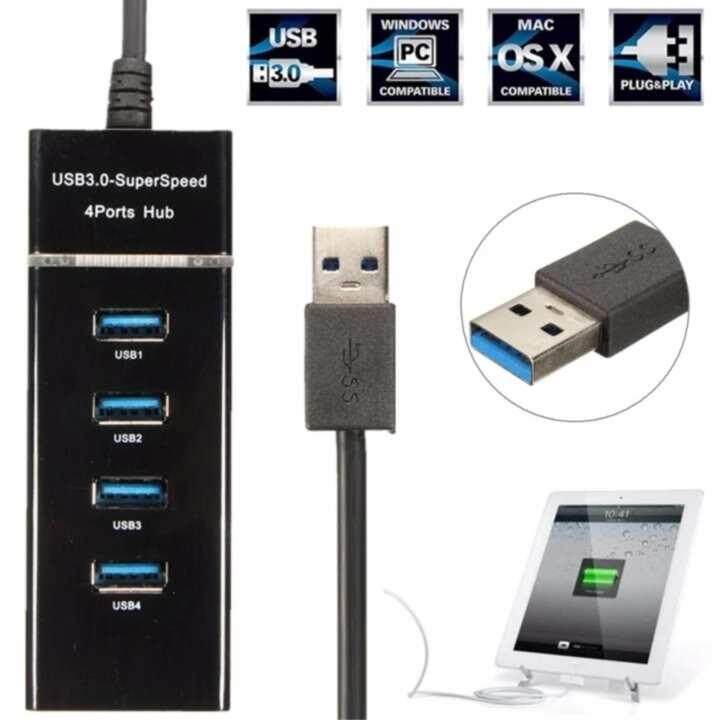 USB HUB 3.0 5Gbps 4 Ports Micro USB 3.0 HUB USB Splitter Adapter Super Speed High Quality Computer Peripherals White/Black