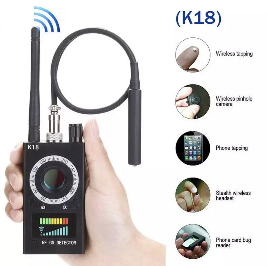 Ready to Ship Anti-Spy Detector K18 Gsm Camera Bug Finder Sound Detector ราคา  879 บาท*ส่งฟรี