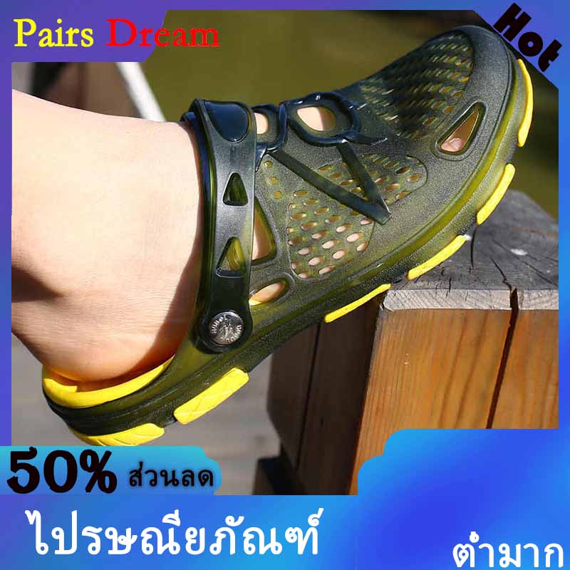 Pairs Dream รองเท้าสำหรับชายขายร้อนขายรองเท้าแตะแฟชั่นฤดูร้อนรองเท้าแตะครึ่ง