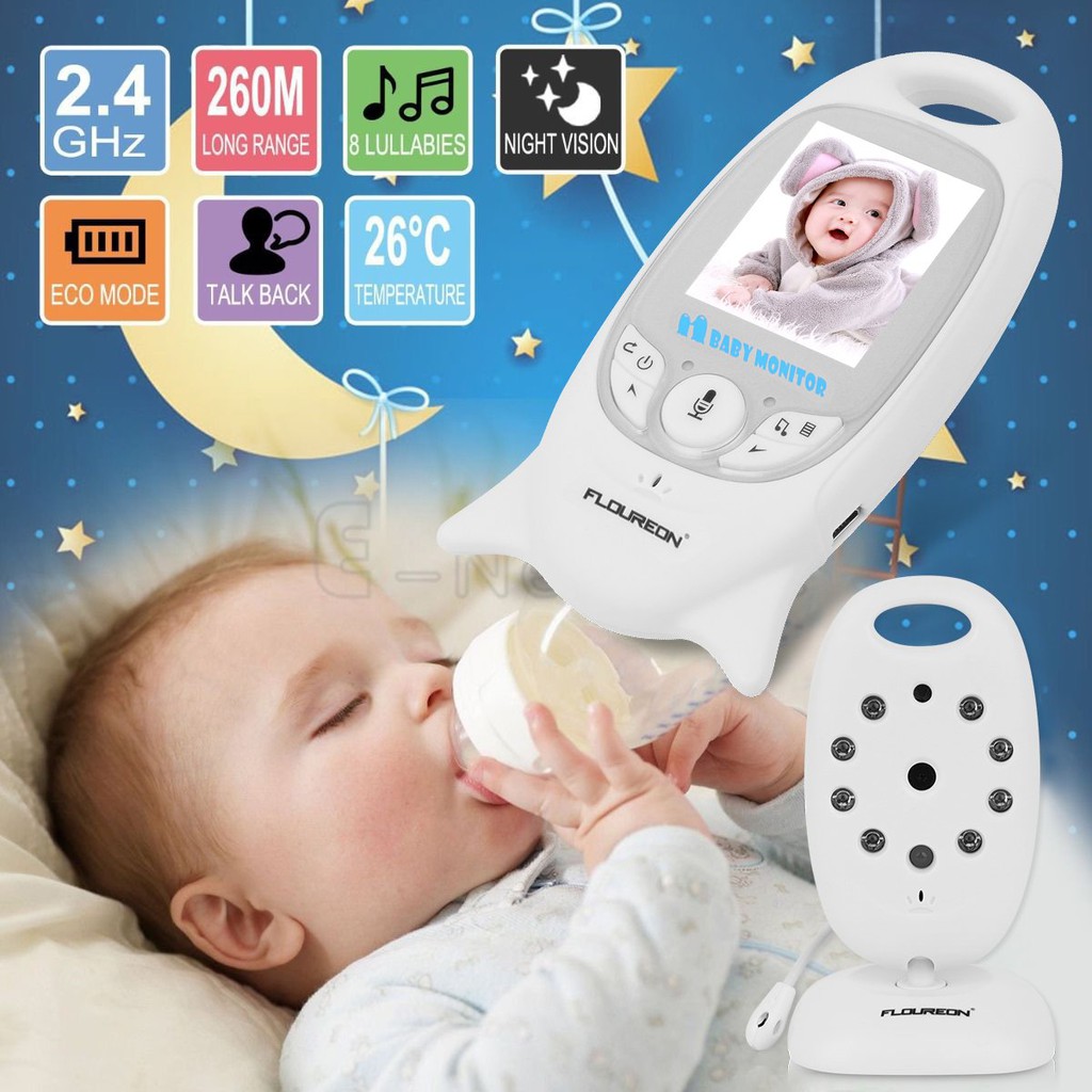 Baby Monitor เบบี้มอนิเตอร์ Wireless 2.4 GHz เด็กน้อยอยู่ในสายตา ไร้กังวล กล้องดูเด็ก กล้องดูลูกน้อย กล้องดูทารก กล้องวงจรปิดดูเด็ก