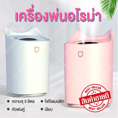 3000 ml Aroma Essential Oil Diffuser Ultrasonic Air Humidifier with Color Changing LED Lights for Office Home