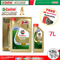 Castrol EDGE Pick up 5W-30 น้ำมันเครื่องยนต์ดีเซล คาสตรอล 5W-30 สังเคราะห์แท้ 100% 6+1ลิตร แถมฟรี! กรองเครื่อง S/M 1ลูก **กดเลือกรุ่นรถ