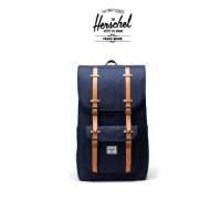Herschel Supply กระเป๋าเป้ กระเป๋าแล็ปท็อป Laptop Bag กระเป๋าสะพาย กระเป๋าสะพายหลัง กระเป๋านักเรียน ของแท้ รุ่น Little America™ Backpack | Premium Classics  15″/16″ laptop 30L - Darkest Navy ( 11479-04394-OS )