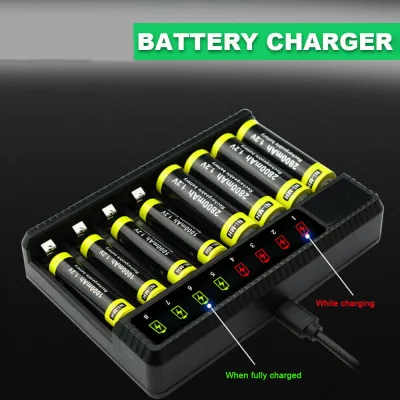 Universal Smart Rechargeable Batteries Consumer Electronics LCD Display for AA/AAA Chargers Battery Charger Charging Fast Charger