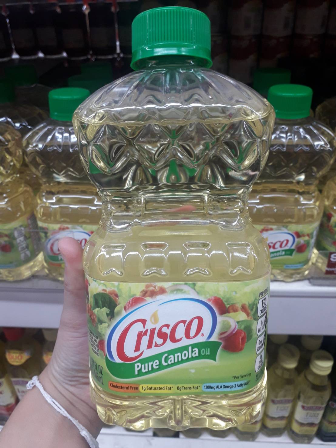 Crisco Pure Canola Oil คริสโก้ น้ำมันคาโนล่า 946 มล.น้ำมันคาโนล่า 100%