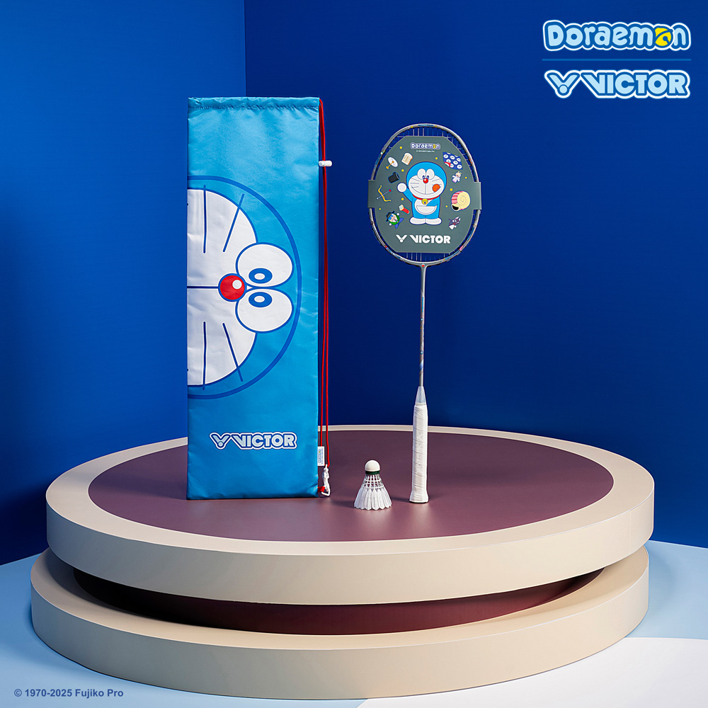 Victor X Doraemon Badminton Racket Model Tk-Drm H 4U with Case ราคา 3,184 บาท*ส่งฟรี