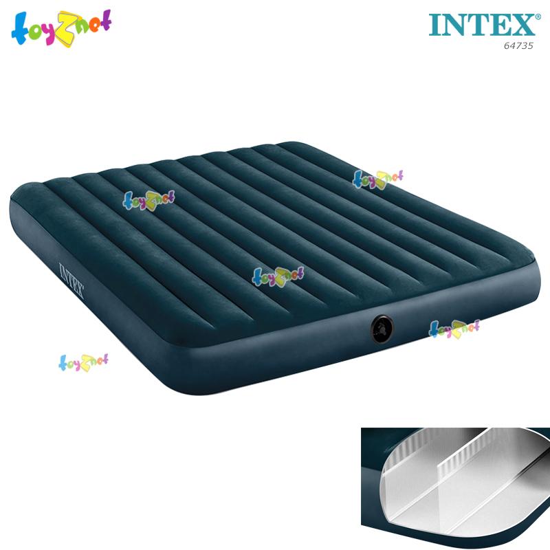 Intex ส่งฟรี ที่นอนเป่าลม ดูรา-บีม 6 ฟุต (คิง) 1.83x2.03x0.25 ม. สีเขียวมิดไนท์ รุ่น 64735