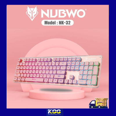 NUBWO Nk-32 PINK EDITION FORTUNE multi-color backlight gaming keyboard