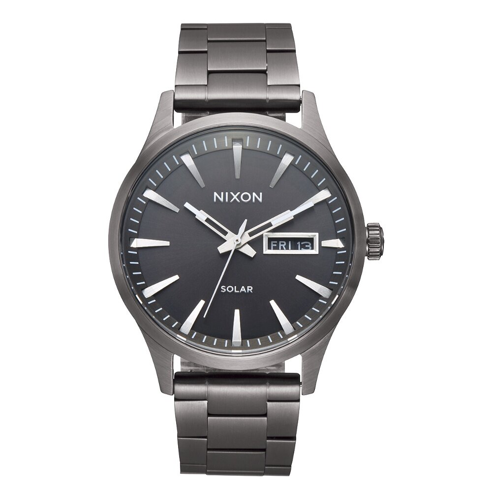 Nixon Sentry Solar SS Gunmetal (NXA1346131-00) พลังงานแสงอาทิตย์ ราคา 7,800 บาท*ส่งฟรี