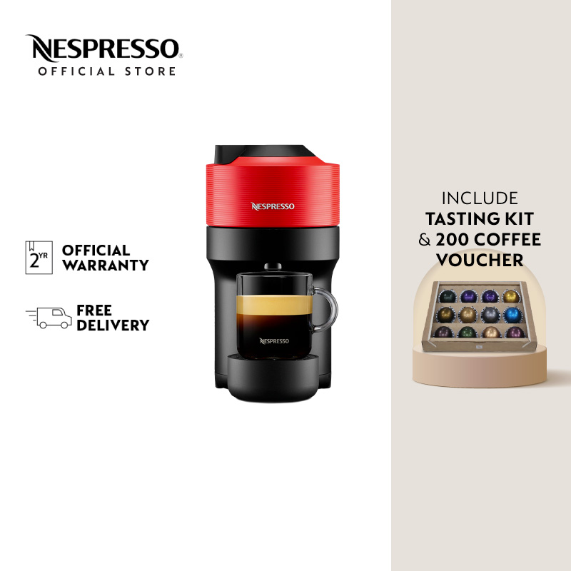 Nespresso Vertuo Pop Red Coffee Machine ราคา 7,500 บาท*ส่งฟรี