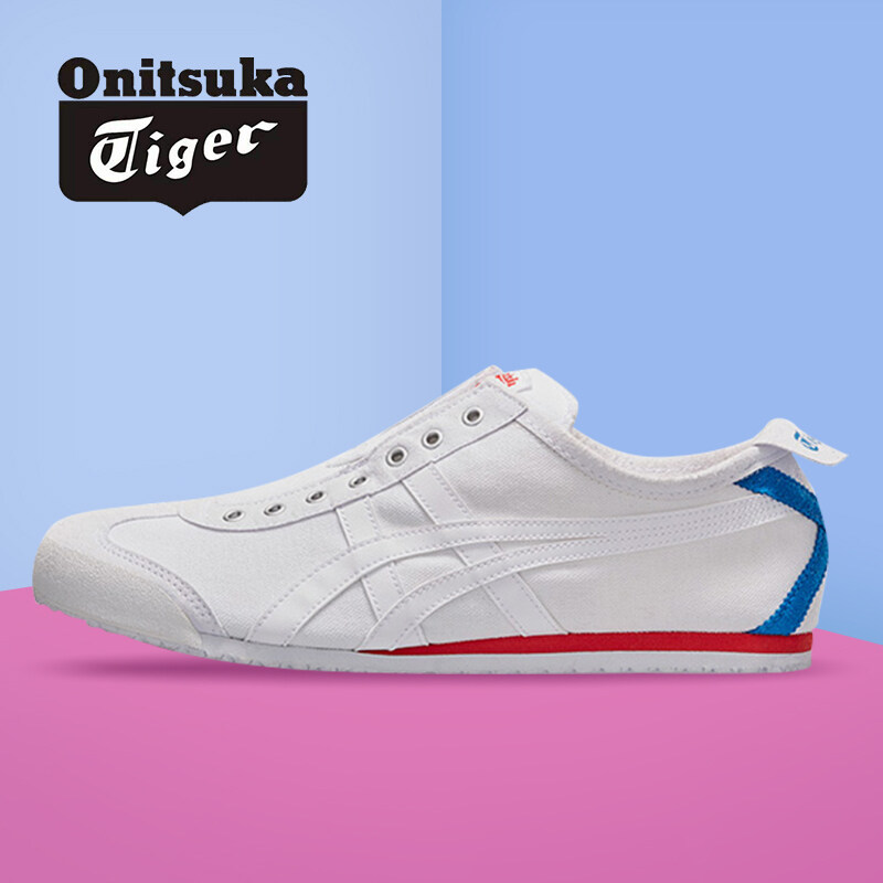 Onitsuka tiger รองเท้าผ้าใบ UNISEX รุ่น MEXICO66 SLIP-ON D3K0N100 รองเท้าผู้ชายผู้หญิง รองเท้าผ้าใบ ส้นแบน รองเท้าลำลอง รองเท้าคู่รัก แท้100%