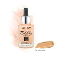 Catrice  คาทริซ HD Liquid Coverage Foundation  รองพื้นเนื้อลิขวิด ควบคุมความมัน ติดทนนานถึง 24 ชั่วโมง ปกปิดได้เรียบเนียนสนิท