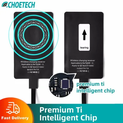 CHOETECH ตัวรับสัญญาณที่ชาร์จแบตไร้สาย แท่นชาร์จแบต WP-TYPEC Type C QI Wireless USB-C Qi Wireless Charger Receiver Qi-enabled Phones