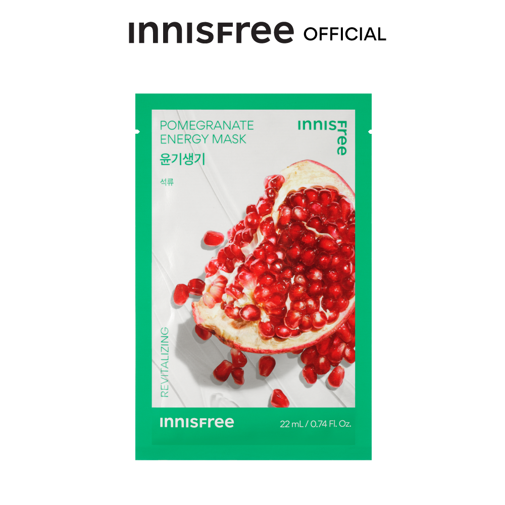 Innisfree Squeeze Energy Mask 22ml. อินนิสฟรี สควีซ เอเนอจี้ มาส์ก 22 มล. Eco-friendly Moisturizi...