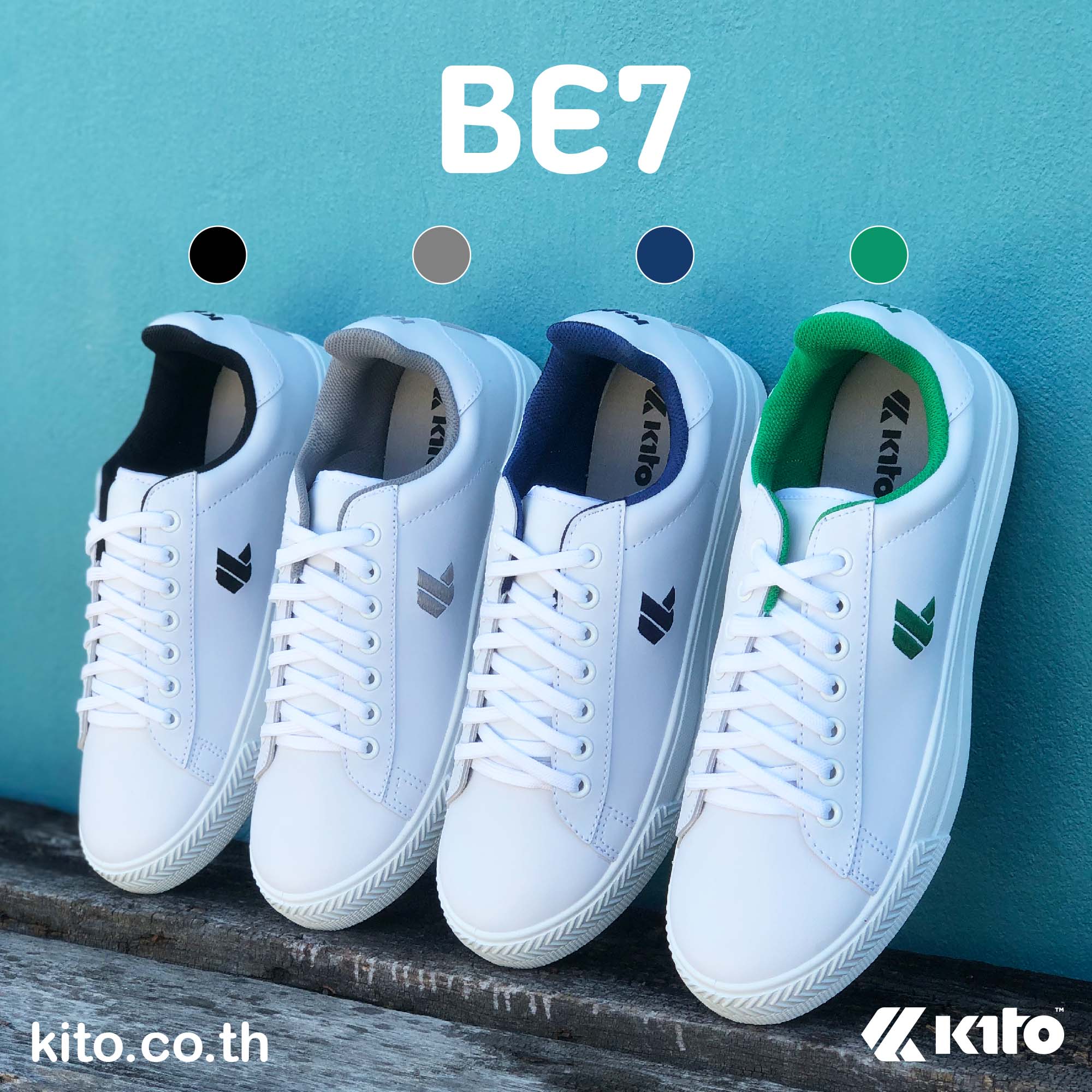 ?Hot item? ส่งไว!!! ราคาถูกที่สุด!!! Kito รองเท้าผ้าใบกีโต้ Unisex รุ่น BE7 Size : 36 - 44