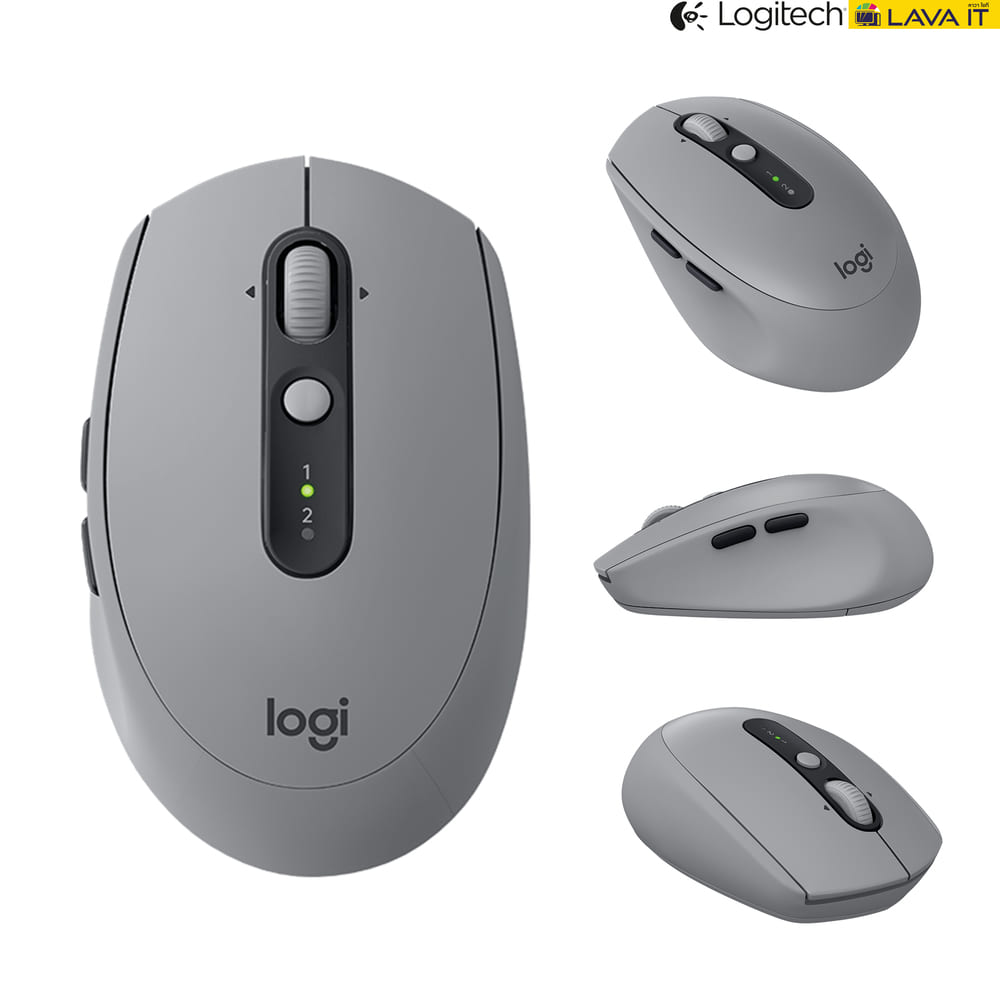 Logitech M590 Multi-Device Silent เมาส์บูลทูธ ขนาดเล็ก เชื่อมต่อพร้อมกันได้หลายเครื่องในเมาส์เดียว ✔รับประกันสินค้า 1 ปี