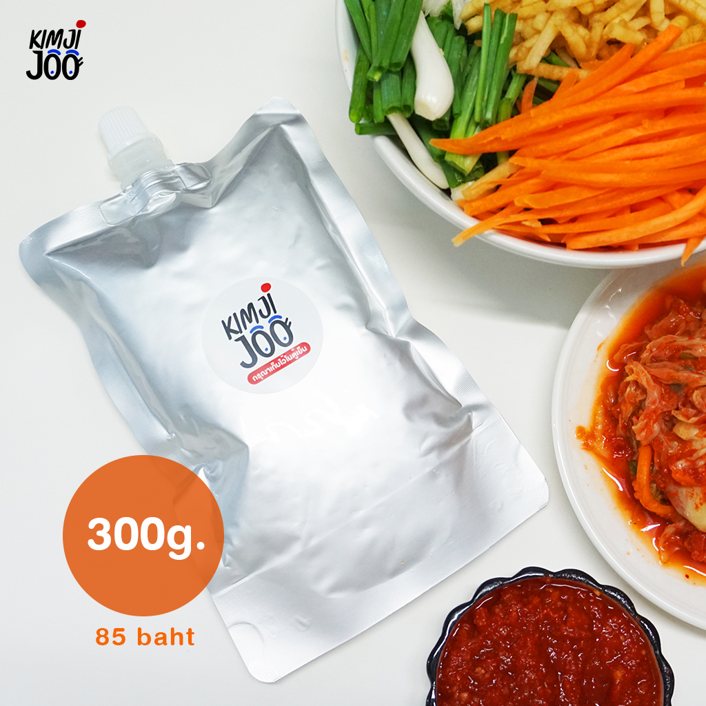 Kimjijoo น้ำซอสหมักกิมจิ สูตรคลีน คีโต ไม่ใส่น้ำตาล ขนาด 300g. (ทำกิมจิได้ 1-2 kg.)