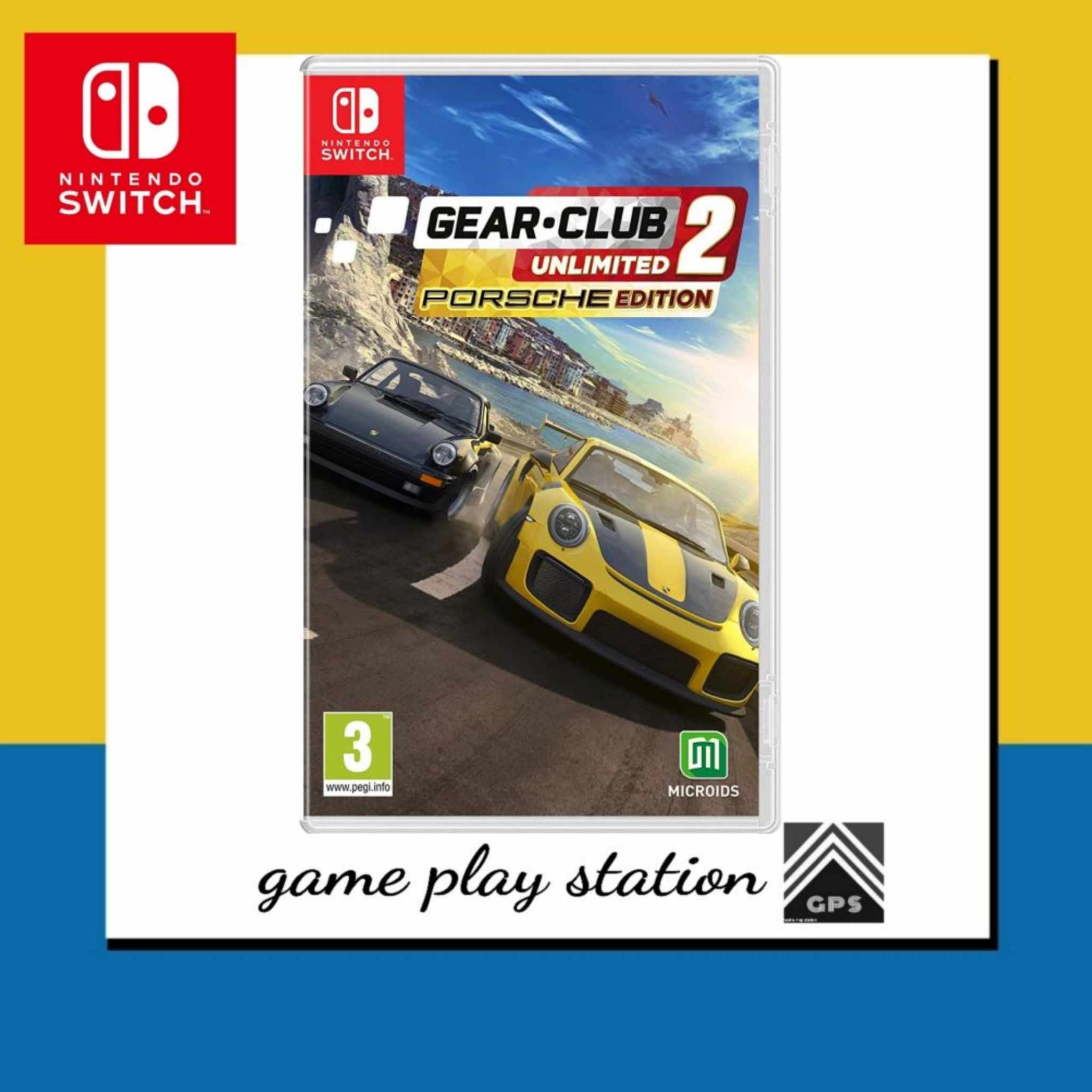 nintendo switch gear club unlimited 2 porsche edition ( english zone 2 ) ราคา 1,190 บาท*ส่งฟรี