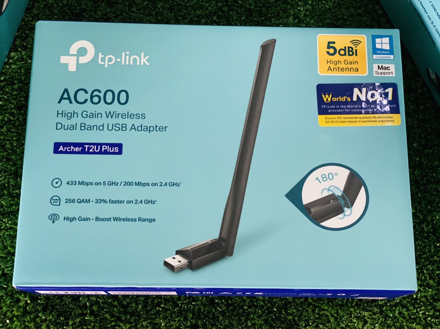 ตัวรับ Wifi Tp-Link Ac600 High Gain Wireless Dual Band Usb Adapter Archer T2u Plus. 