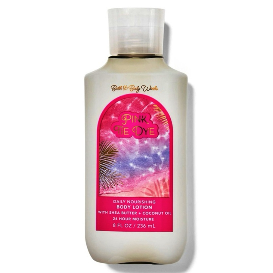 New Item, 100% Authentic Bath & Body Works Pink Tie Dye Daily Nourishing Body Lotion ราคา 529 บาท*ส่งฟรี
