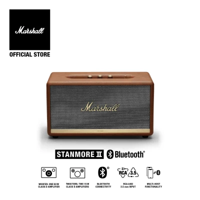Marshall Stanmore II Bluetooth Brown - 1 year warranty + Free shipping (home bluetooth speaker, home speaker, bluetooth speaker, medium speaker)