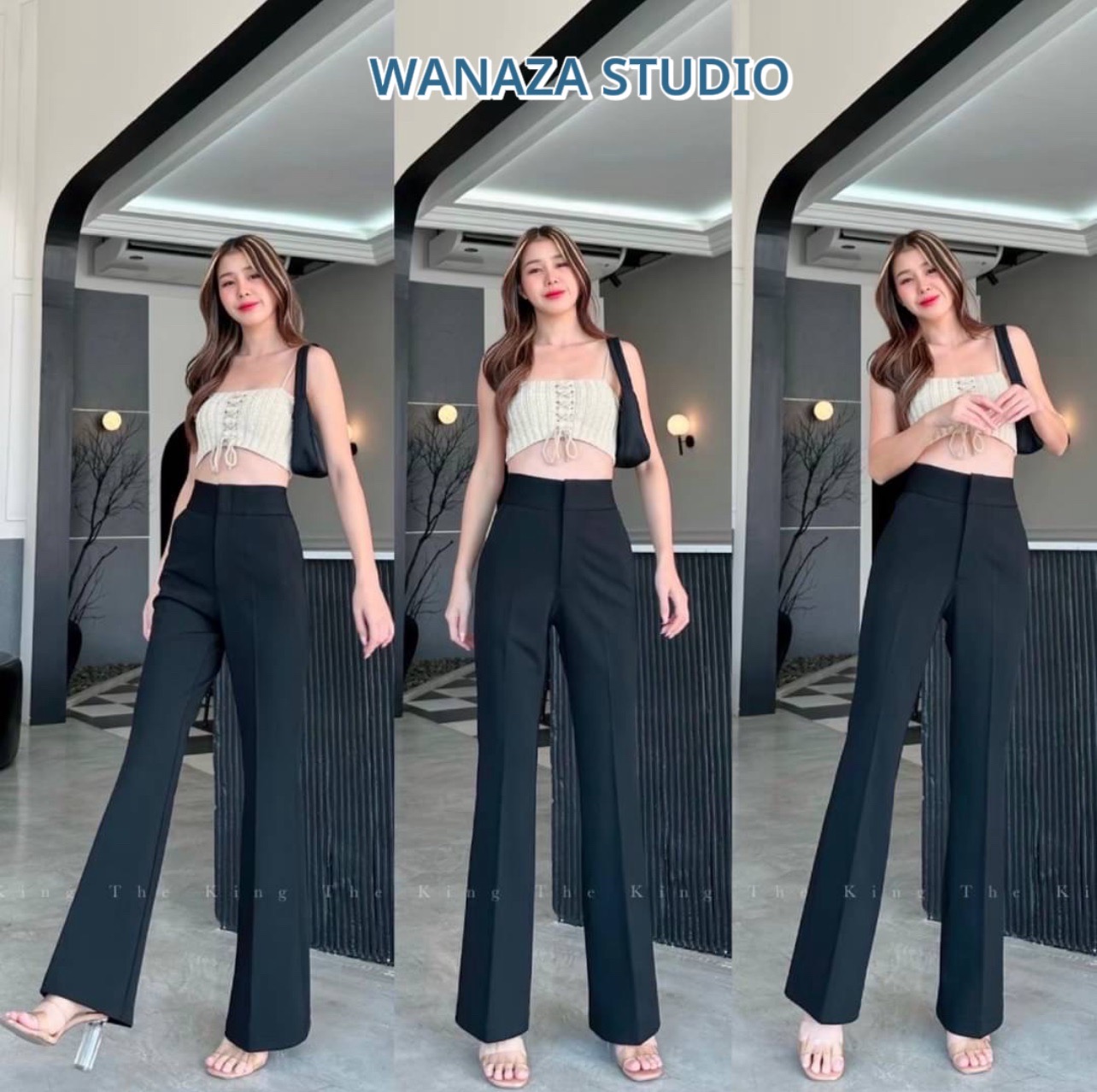 จัดส่งเร็ว ✅ WT25 รุ่น ขาม้า (2ตะขอ ซิปด้านหน้า และซิปด้านข้าง) ผ้าโรเชฟ กางเกงขาม้า กางเกงขายาวผู้หญิง กางเกงเอวสูง ผู้หญิง เก็บพุง ทรงเป๊ะใส่สวย ใส่ทำงานสวย ราคา 270 บาท*ส่งฟรี