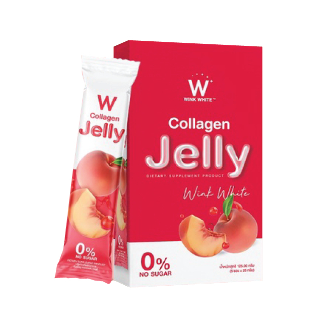 คอลลาเจน เจลลี่ คอลลาเจน (กล่อแดง)WINK WHITE Collagen Jelly ราคา 275 บาท*ส่งฟรี