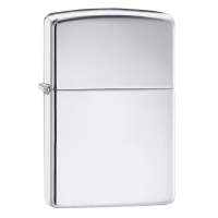 250 Zippo High Polish Chrome ของแท้ (Empty Zippo Lighter without Fuel ไฟแช็กเปล่าไม่มีเชื้อเพลิง)