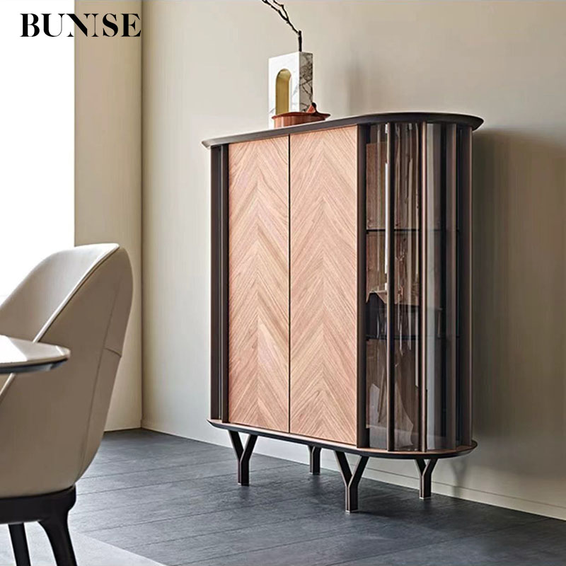 Bunise modern Italian storage cabinet wine cabinet size 120 140 160 180 cm model bg1222 ราคา 91,753 บาท*ส่งฟรี
