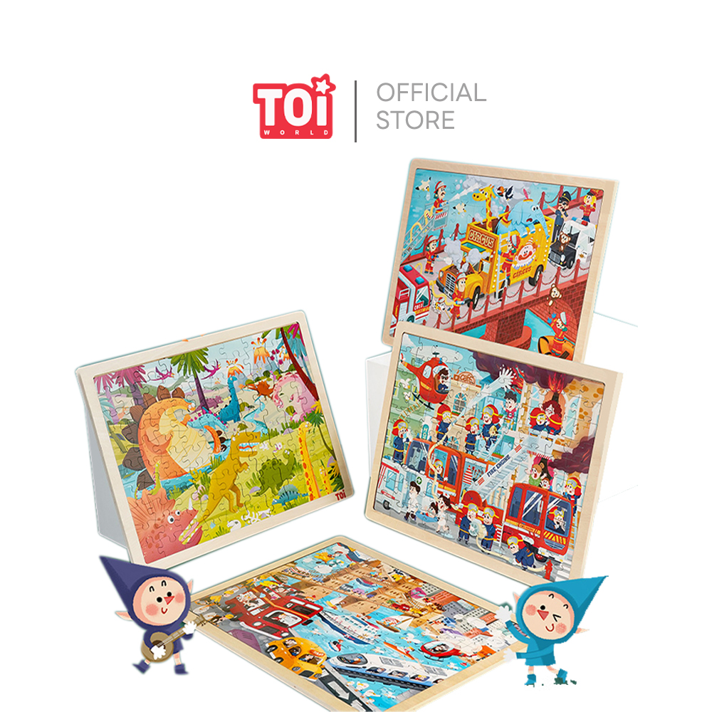 Toi - Wooden Puzzle for Children | Wooden Jigsaw - Puzzle Educational Toys from Toi ราคา 650 บาท*ส่งฟรี