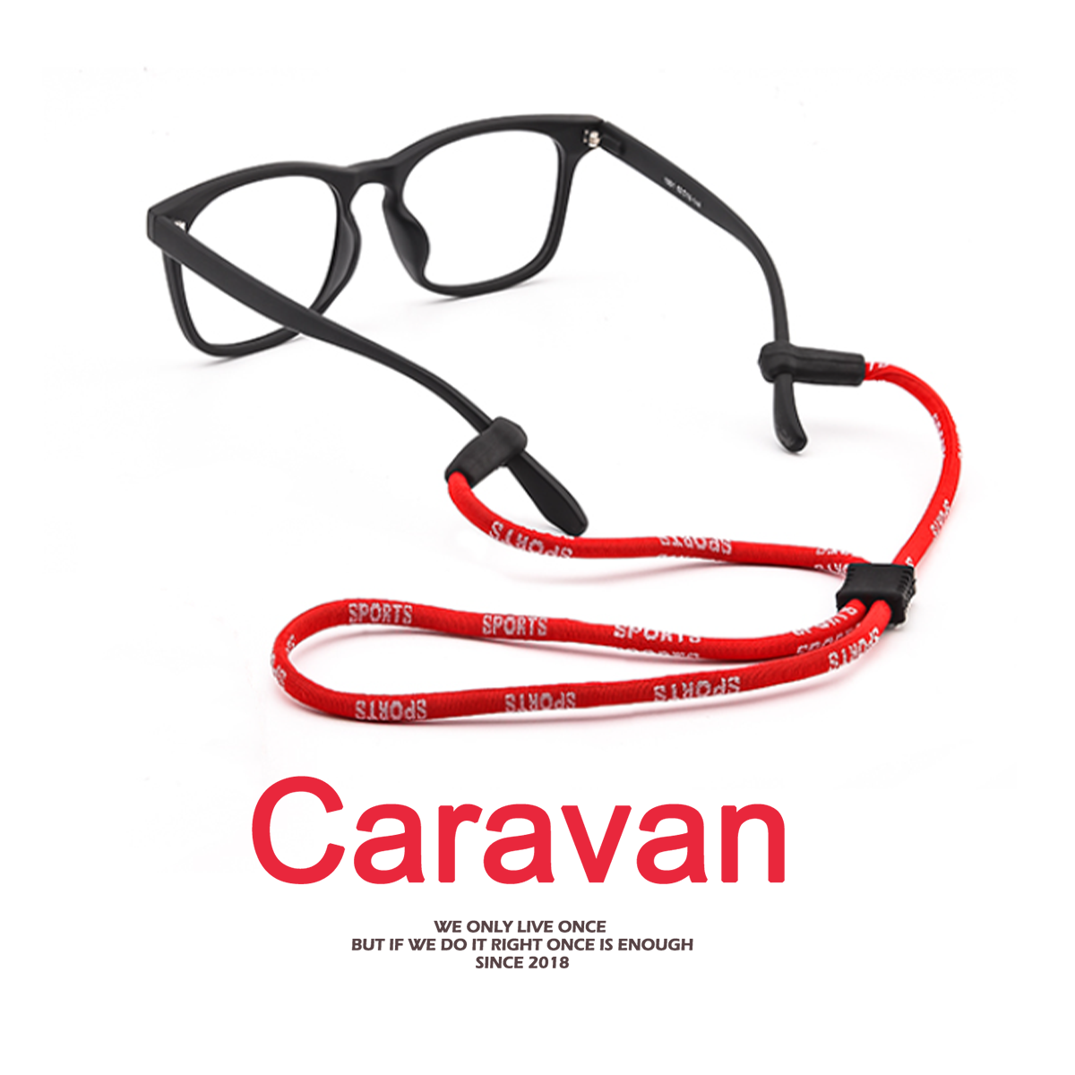 0# Caravan Crew สายคล้องแว่น สำหรับแว่นสายตา แว่นตากีฬา แว่นกันแดด (4 สี)