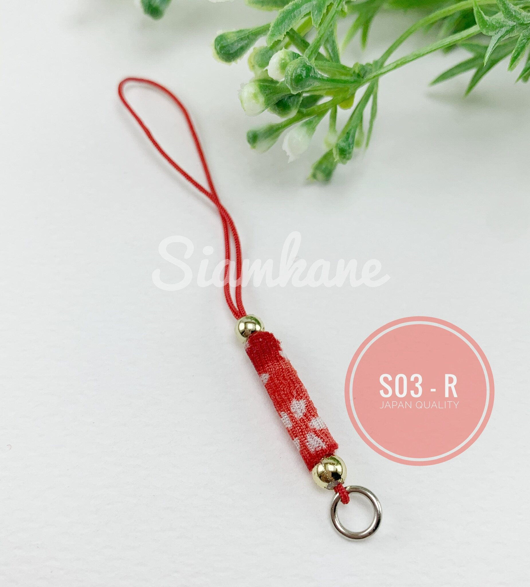 Strap DIY เชือกห้อยโทรศัพท์ ไหมญี่ปุ่น รุ่นผ้ากิโมโน S03