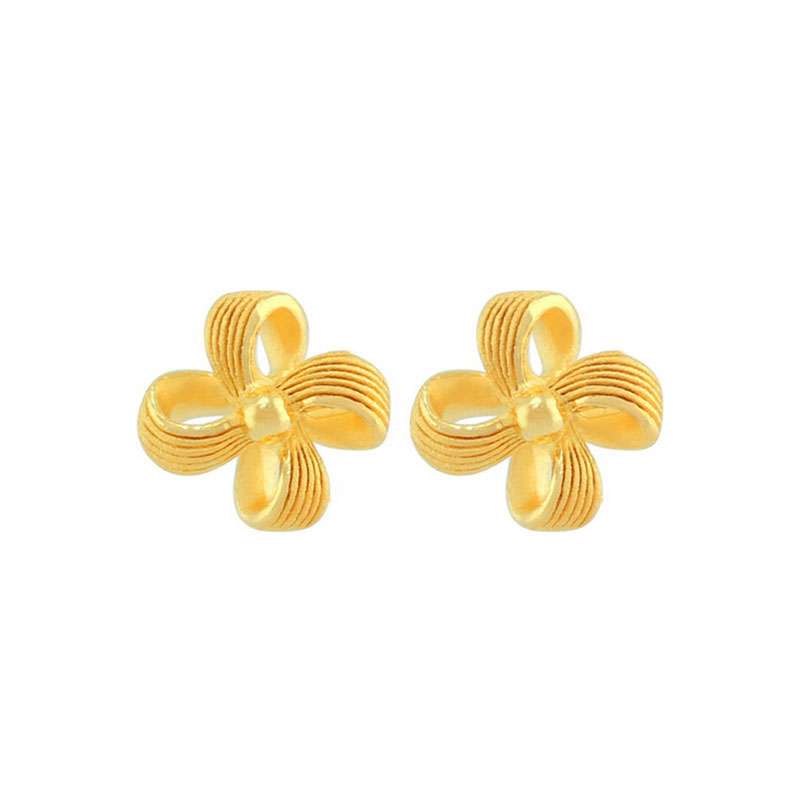 PRIMA ต่างหูทองคำ 99.9% รูปดอกไม้ 111E2231-18 ราคา 13,104 บาท*ส่งฟรี