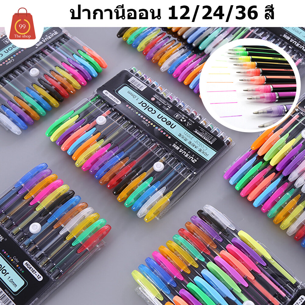 ปากกานีออน Neon color pen พร้อมส่ง 12สี