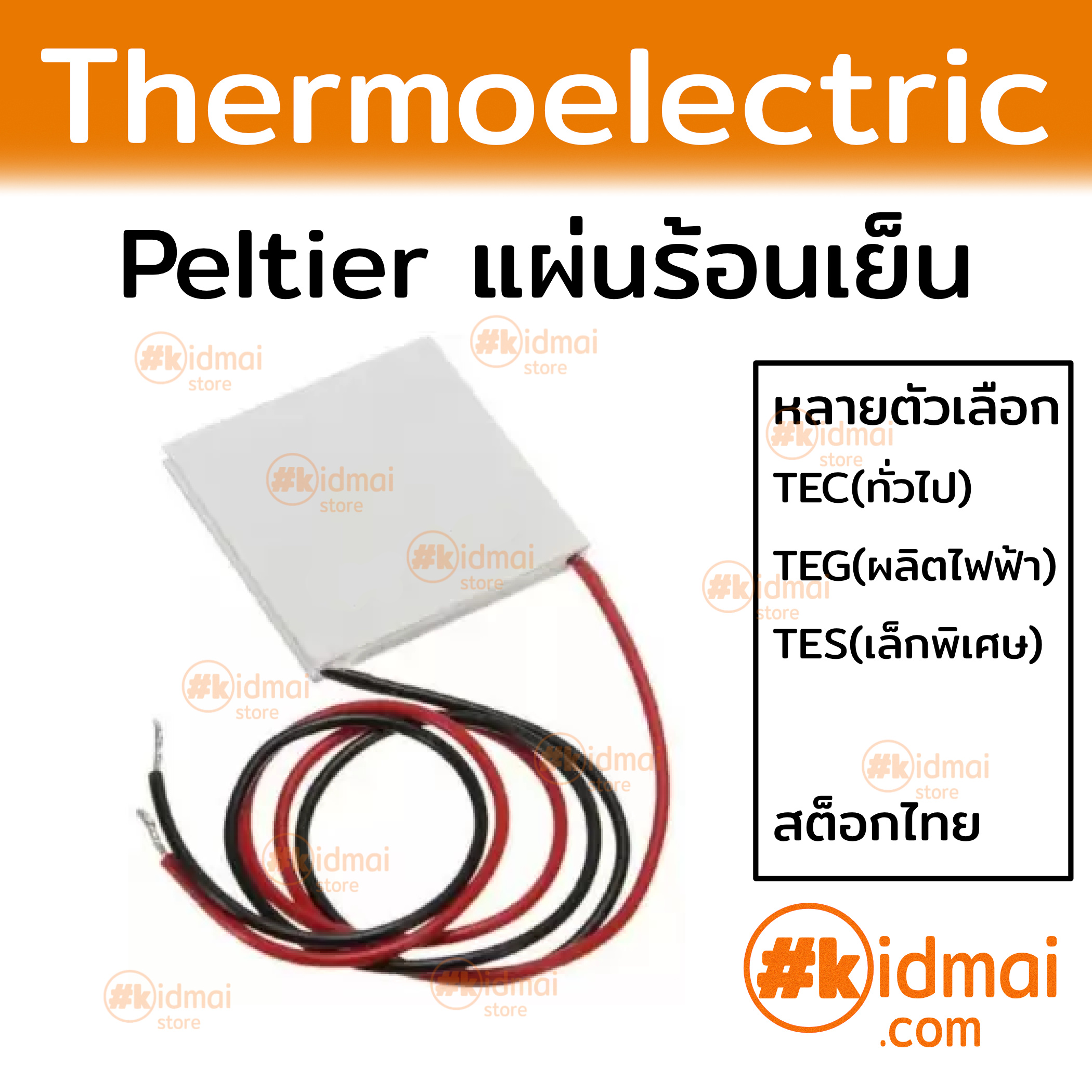 TEC TEG TES เพลเทียร์ peltier thermoelectric diy แผ่นร้อนเย็น