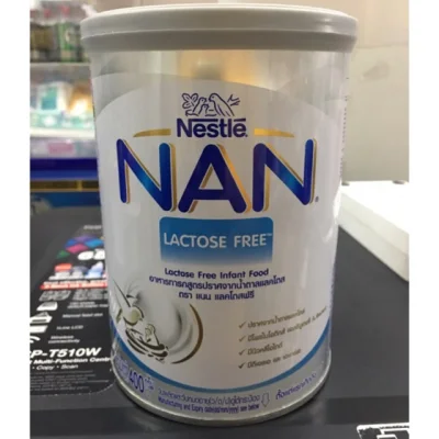 NAN Lactose free แนน เอแอล 400 g * 3 กป แลคโตสฟรี exp 8/2022