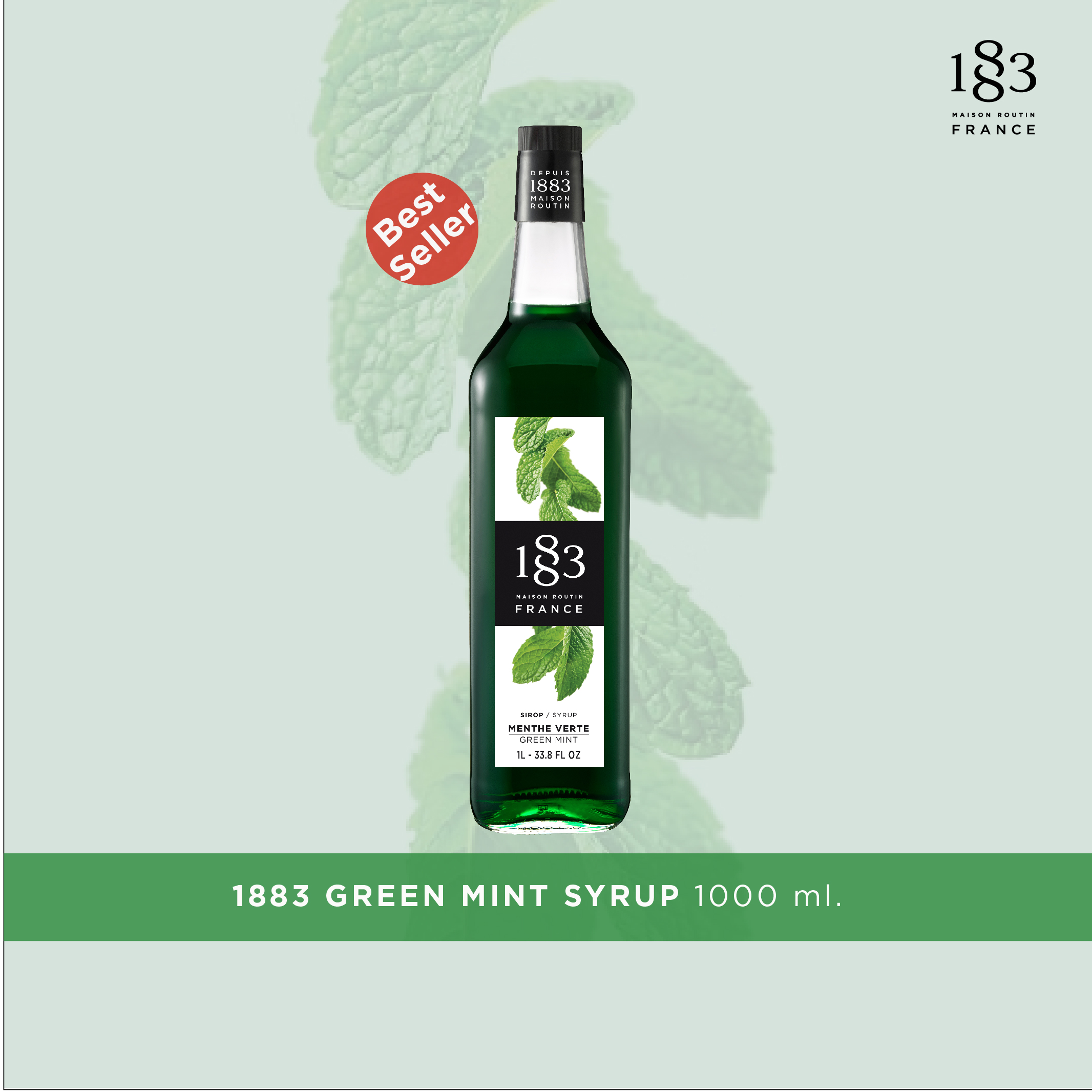 GREEN MINT SYRUP 1000 ml. (SKU 1650) ราคา 648 บาท*ส่งฟรี