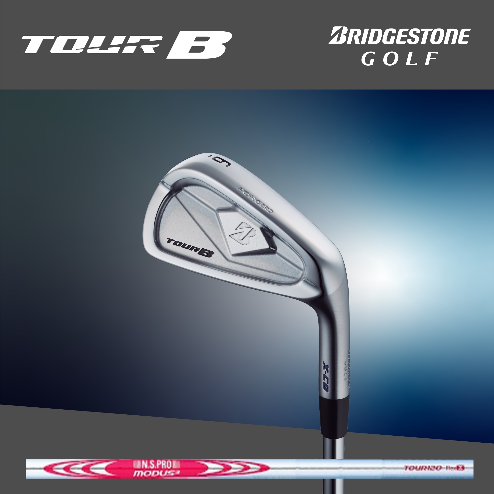เหล็ก Bridgestone golf - Tour B X-CB iron with NS.Pro Modus120 steel shaft [6 ชิ้น (5-9,PW)]
