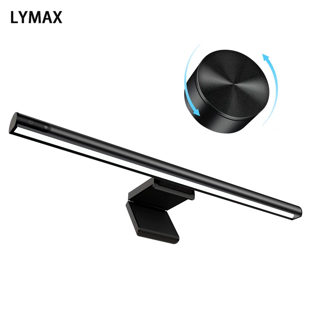 Lymax โคมไฟอ่านหนังสือ แบบแขวนหน้าจอคอมพิวเตอร์ สําหรับสํานักงาน โรงเรียน โคมไฟแขวนจอคอม ไฟจอคอม