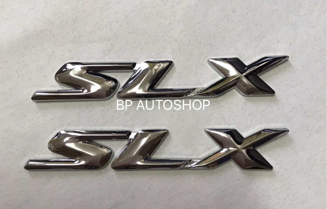 BP โลโก้ SLX D-MAX 2003-2011 สีชุบโครเมี่ยม ราคาต่อคู่