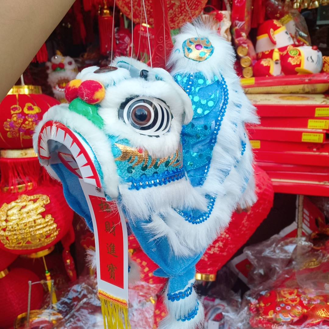 สิงโตแขวน Puppet สิงโตเต้นใช้มือ  หัวสิงโต เชิดสิงโต ตรุษจีน ปีใหม่จีน