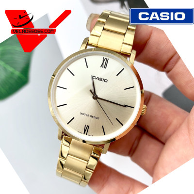 นาฬิกา Casio LTP-VT01G-9BUDF (ประกัน CMG ศูนย์เซ็นทรัล 1 ปี) แท้ 100% นาฬิกาผู้หญิง สีทอง รุ่น LTP-VT01G-9B Veladeedee นาฬิกา Casio LTP-VT01G-9BUDF (ประกัน CMG ศูนย์เซ็นทรัล 1 ปี) แท้ 100% นาฬิกาผู้หญิง สีทอง รุ่น LTP-VT01G-9B Veladeedee