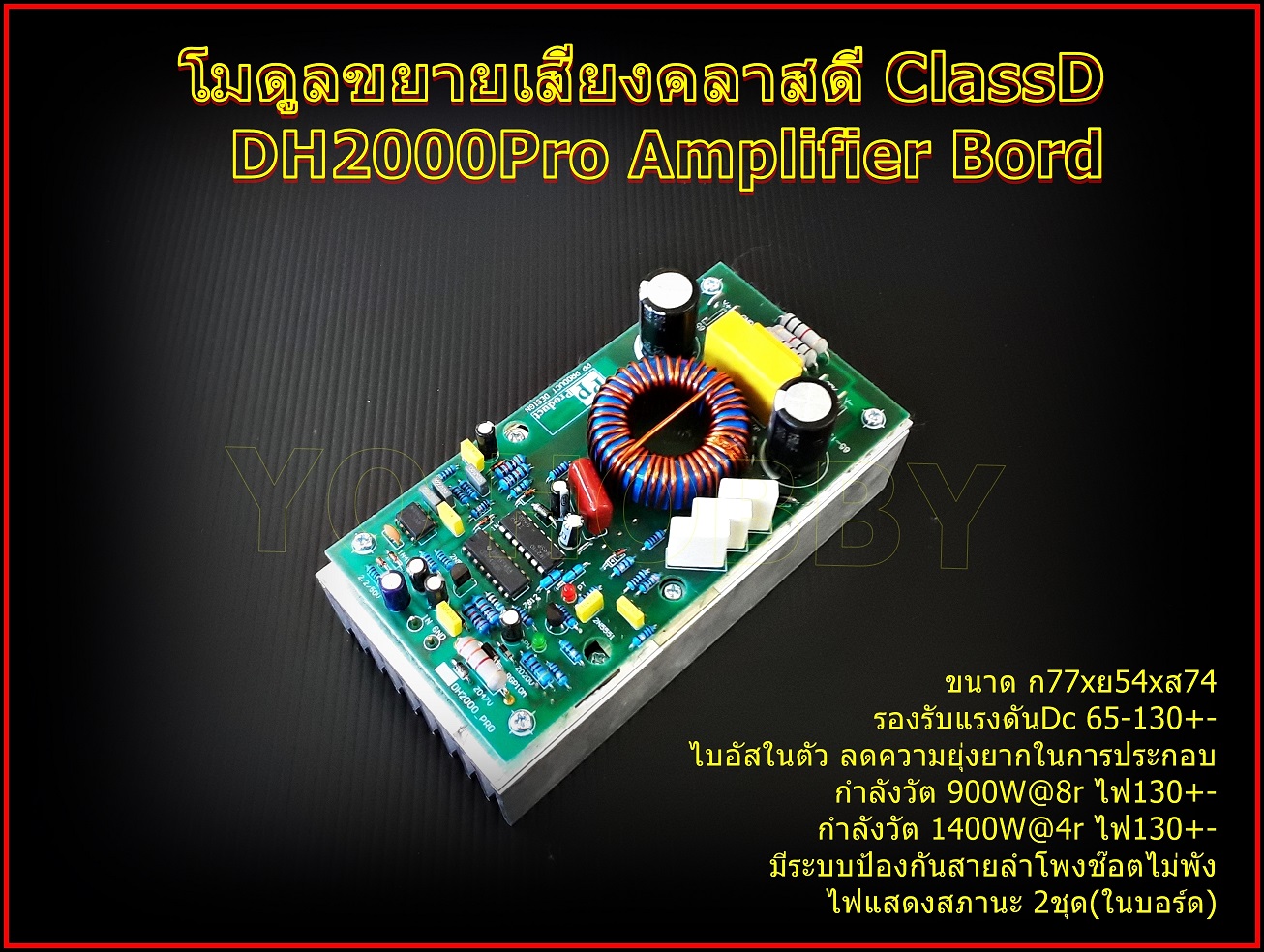 DH2000Pro Amplifier Bord โมดูลขยายเสียงคลาสดี ClassD