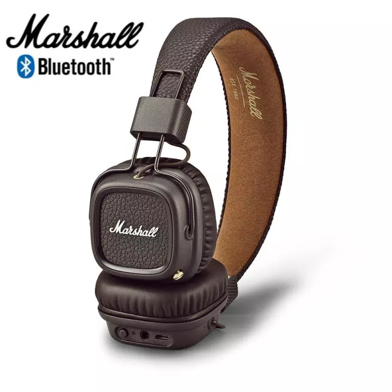 Marshall Major II Bluetooth Wireless On-Ear Headphones for iSO/Android ( หูฟังบลูทูธ , หูฟังไร้สาย , เครื่องเสียง , Bluetooth )HiFiหูฟังไร้สาย