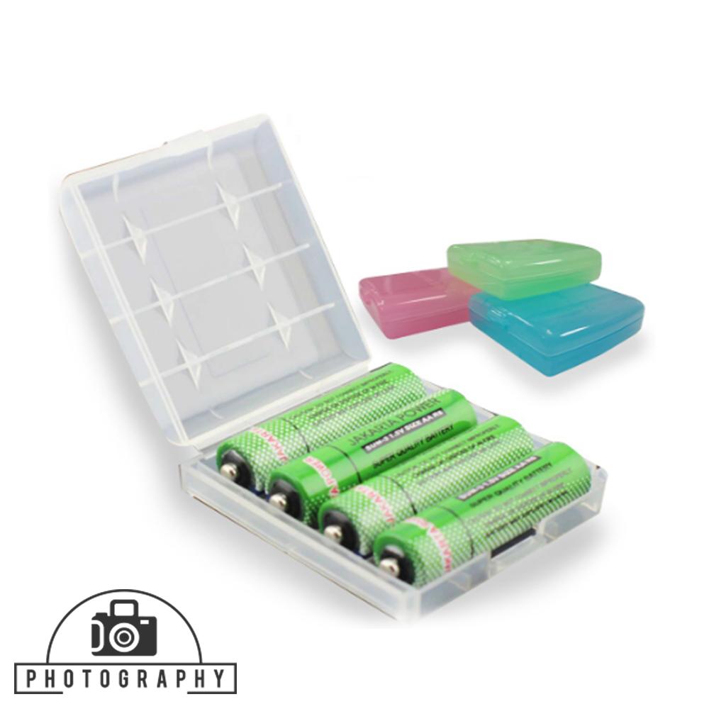 กล่องใส่ถ่าน Battery case box คละสี