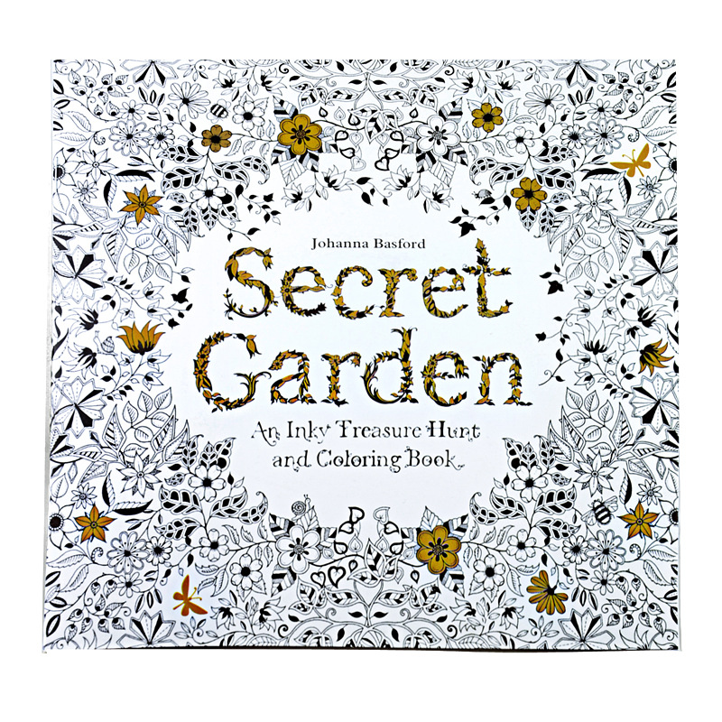 สมุดระบายสี Secret Garden สำหรับผู้ใหญ่และเด็ก สมุดระบายสีคลายเครียดหนา/หนังสือคลายเคร/Colouring Book coloring book
